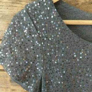 DKNY dark gray top with sparkles! Size S